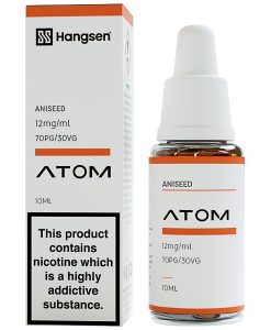 Hangsen Aniseed E Liquid 10ml Atom Series 70-30