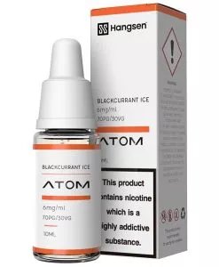 Hangsen Blackcurrant Ice E Liquid 10ml Atom Series 70 30