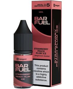 Hangsen Strawberry Peach Plum Ice Bar Fuel Nic Salt E LiquidHangsen Strawberry Peach Plum Ice Bar Fuel Nic Salt E Liquid