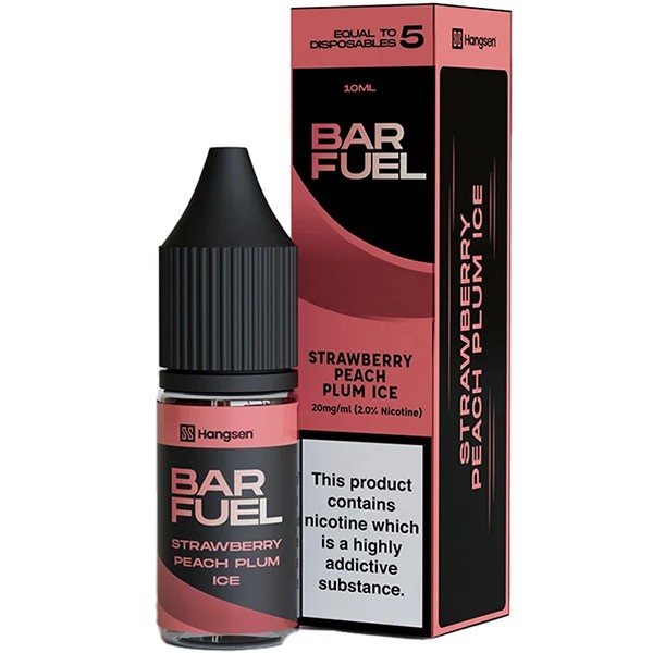 Hangsen Strawberry Peach Plum Ice Bar Fuel Nic Salt E LiquidHangsen Strawberry Peach Plum Ice Bar Fuel Nic Salt E Liquid